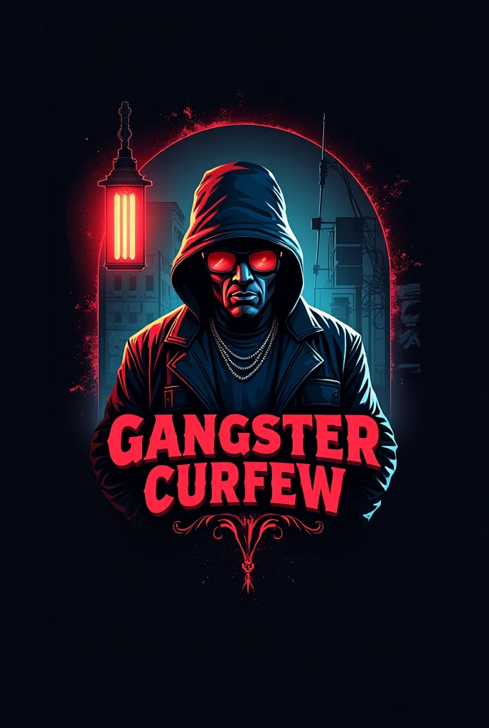 Create a logo of gangster curfew name
