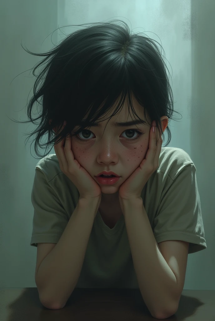 A person with a lot of anxiety