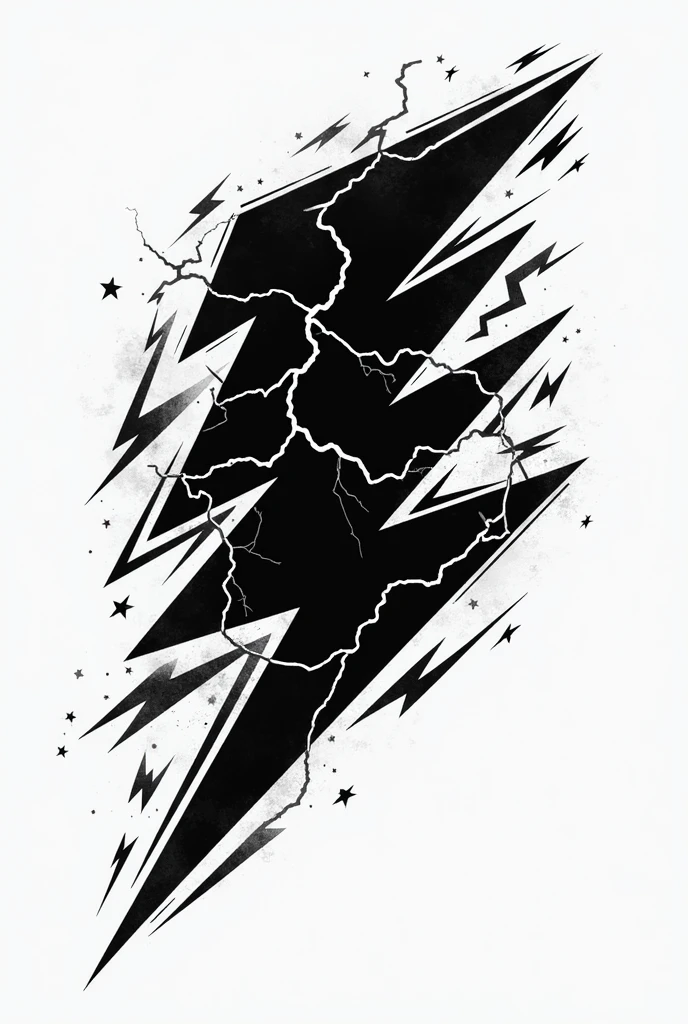 Create an electricity logo for black and white football