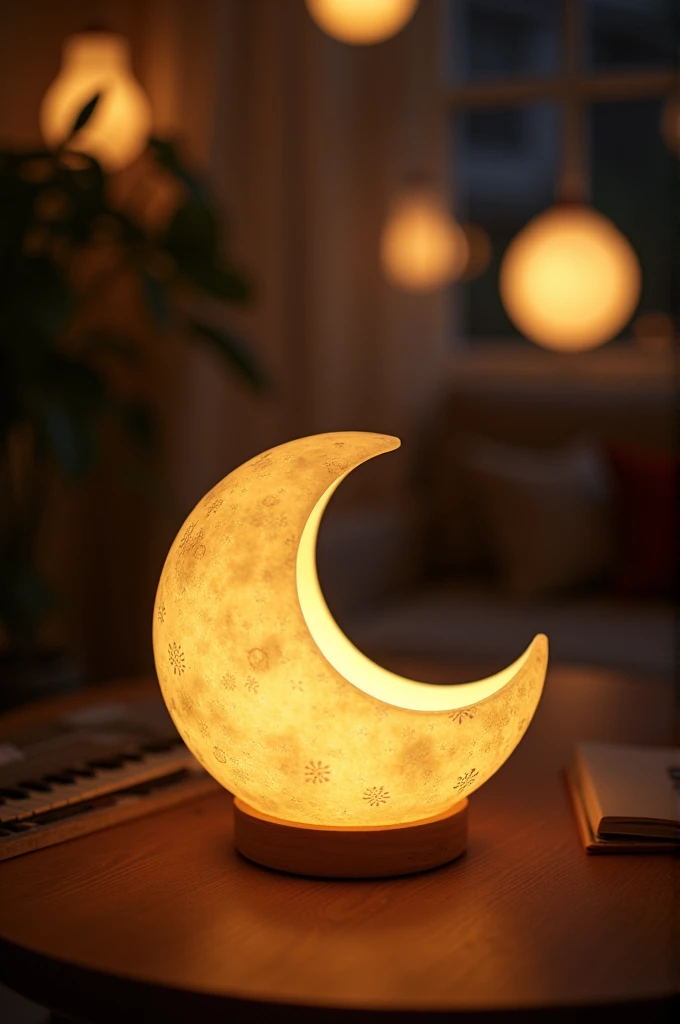 Moon shaped concert lamp 