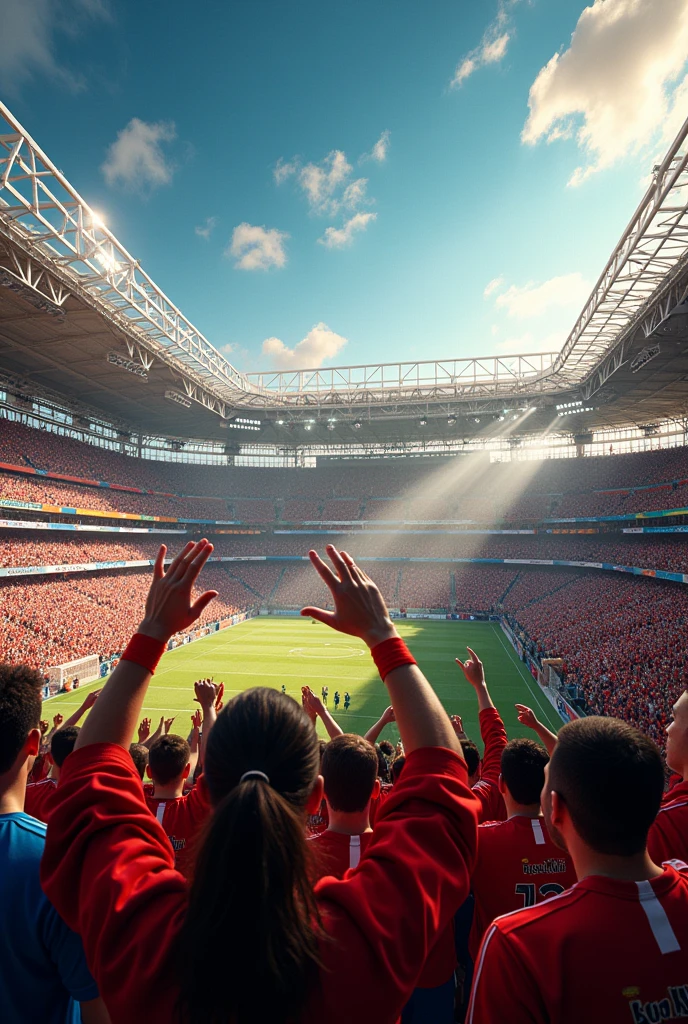 Make me a picture where the barrismo is represented in the stadiums of the world