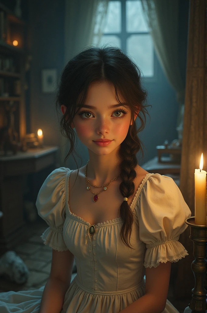 A kind-hearted girl named Cinderella lived with her wicked stepmother and two stepsisters.