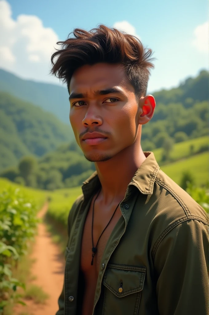 Believe me, a Colombian age man in the countryside who can see his upper body and has proper lighting 