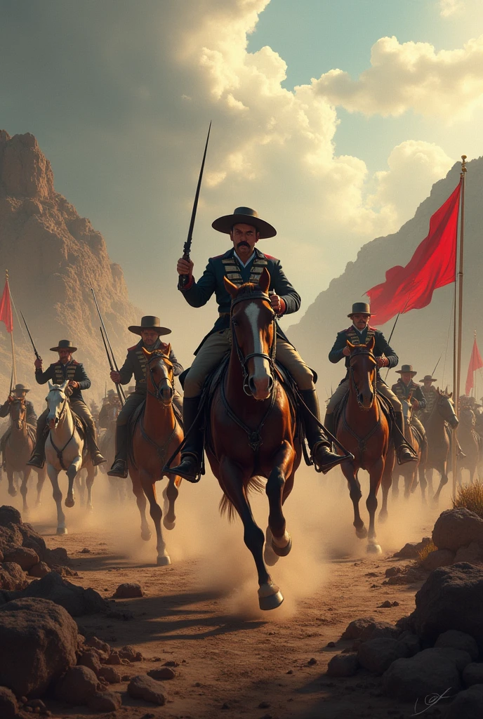 Image alluding to the battle of Boyaca