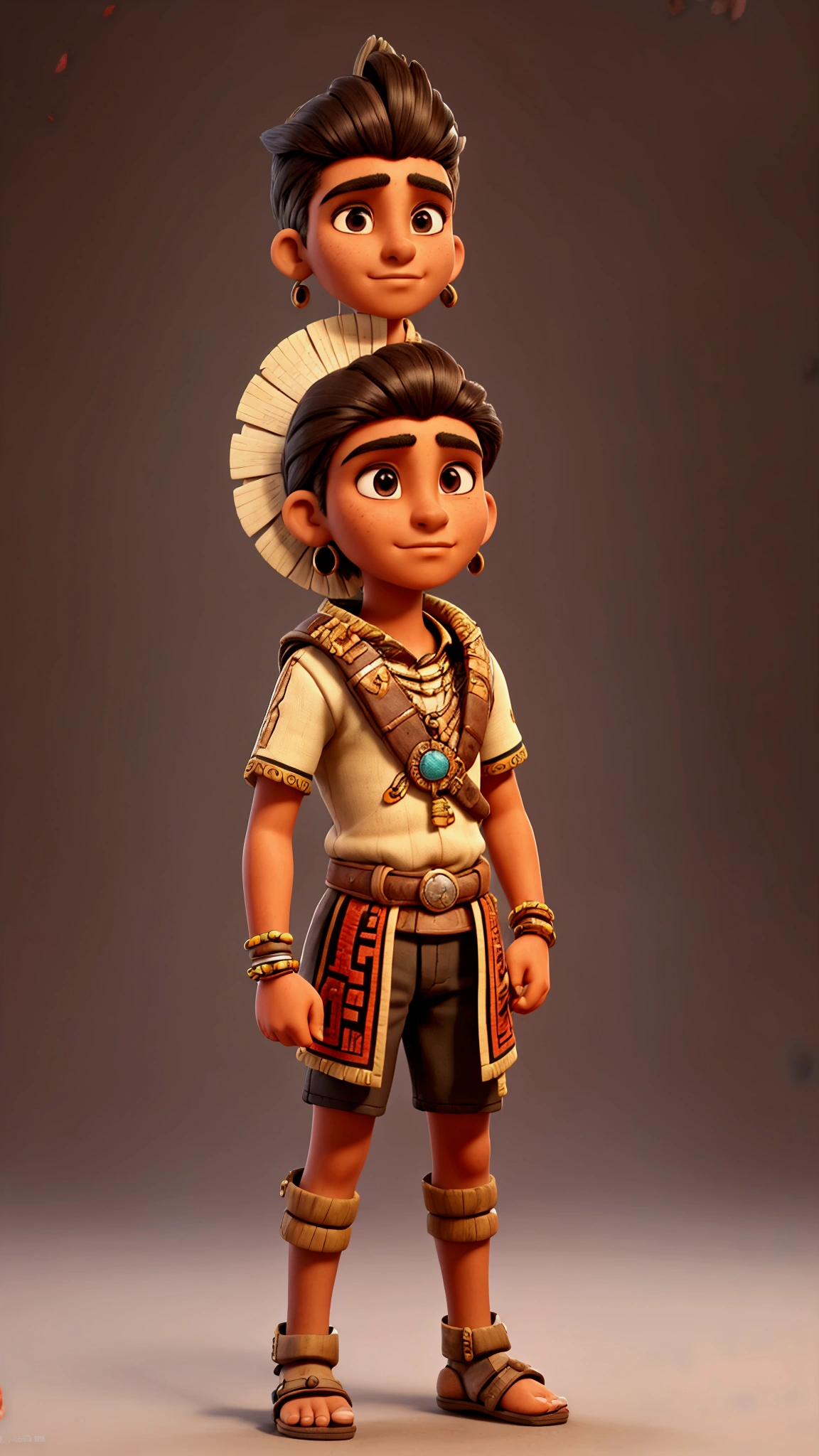 18 year old Aztec youth, front image