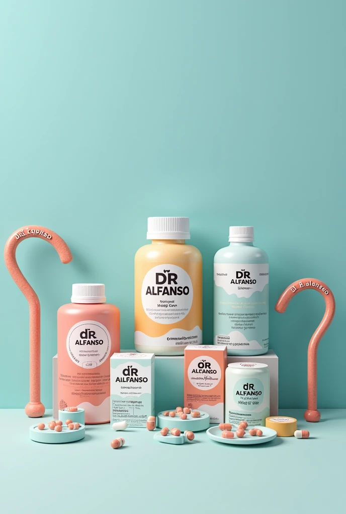 Make gas capsules and boxes of medicine with branding name Dr. ALFANSO.
Dr.AlfanSo name on every tonics and capsules .
Small canes written name Dr. ALFANSO .
Cough syrups ,capsules 
