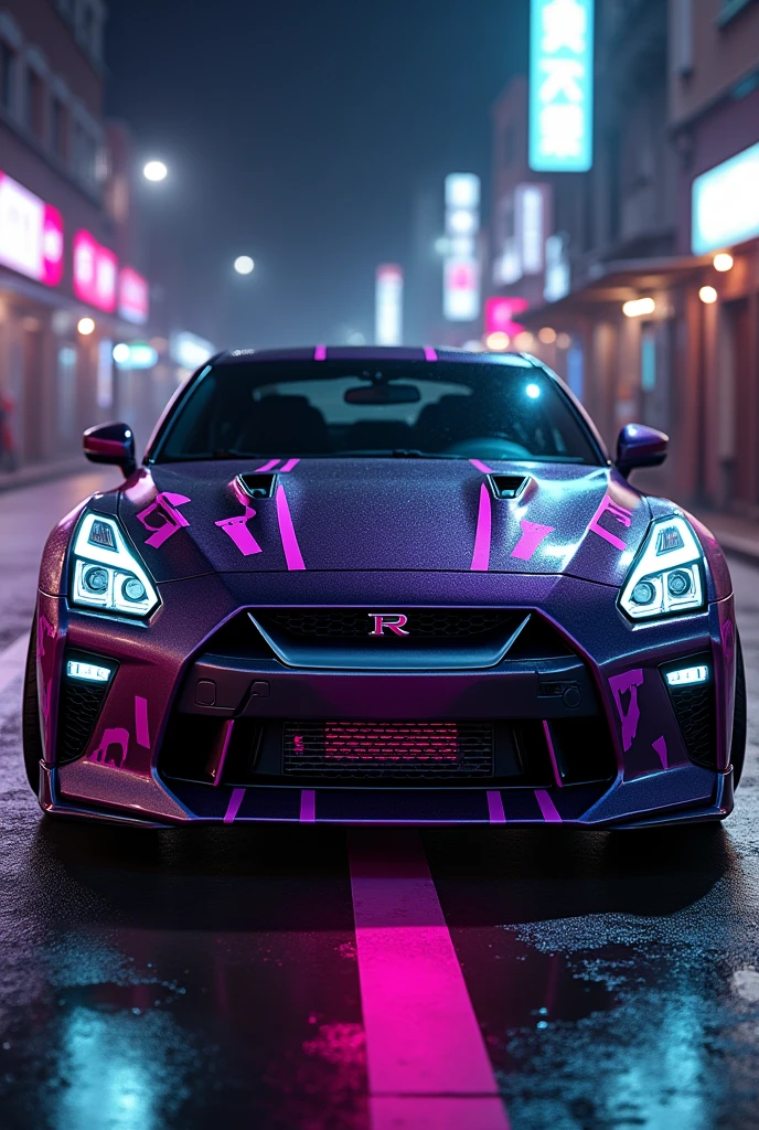 Nissan GTR with design by Kuromi
