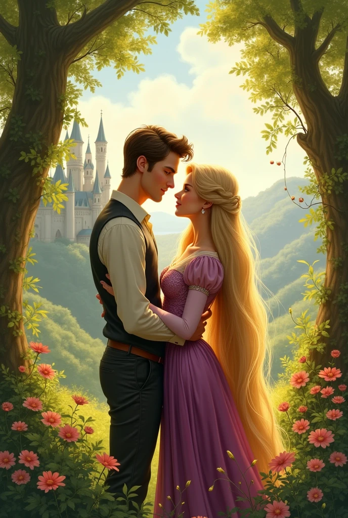 Princess Rapunzel and her boyfriend