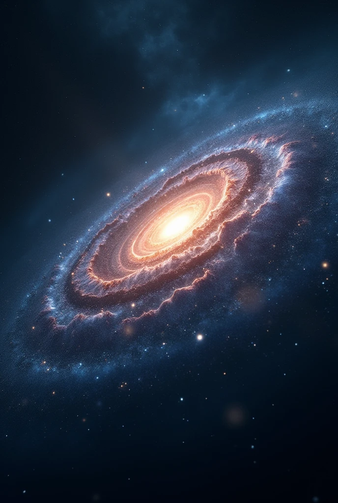 Galaxy image, showing the stars, shiny, a deep and beautiful image