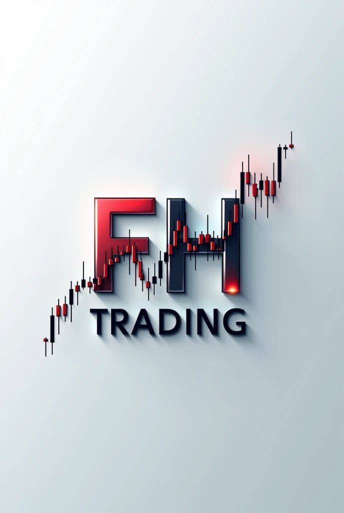 make a logo of my forex trading business, the name of my business is
 "FH Trading". show forex candles

