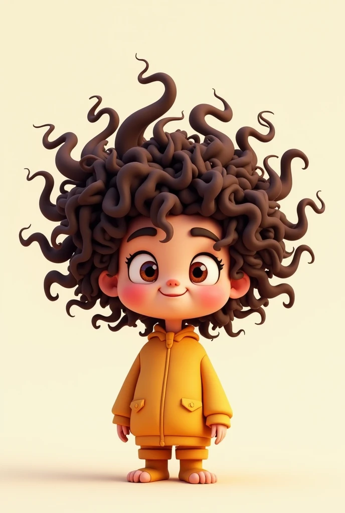 Animated curly without background 
