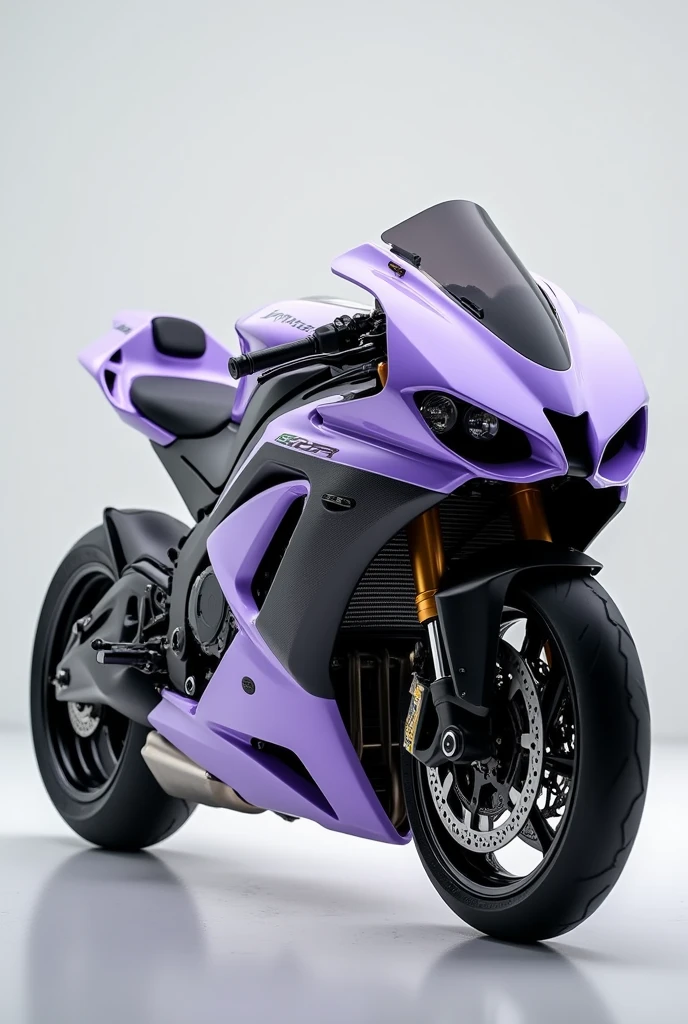 Kawasaki H2R motorcycle in light purple