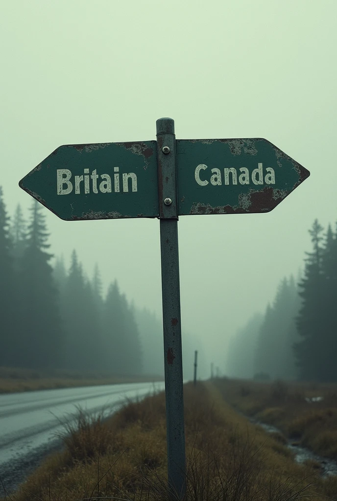 Chanak Crisis (1922)

Image: A forked road sign, one direction labeled "Britain" and the other "Canada."