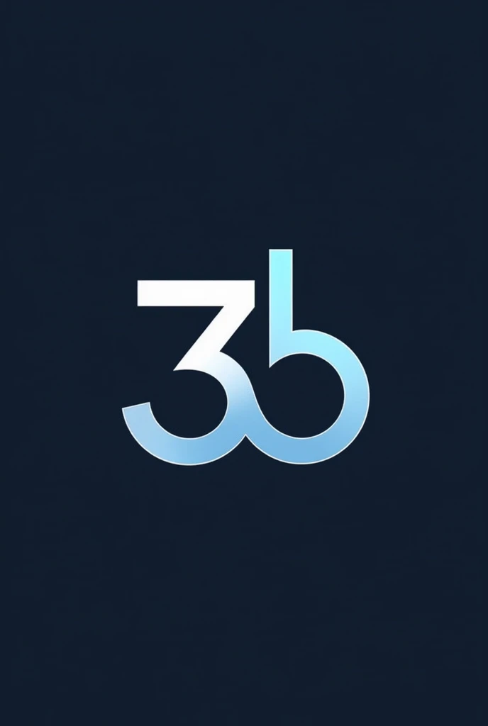 Create a team logo by mixing letters "3b"
