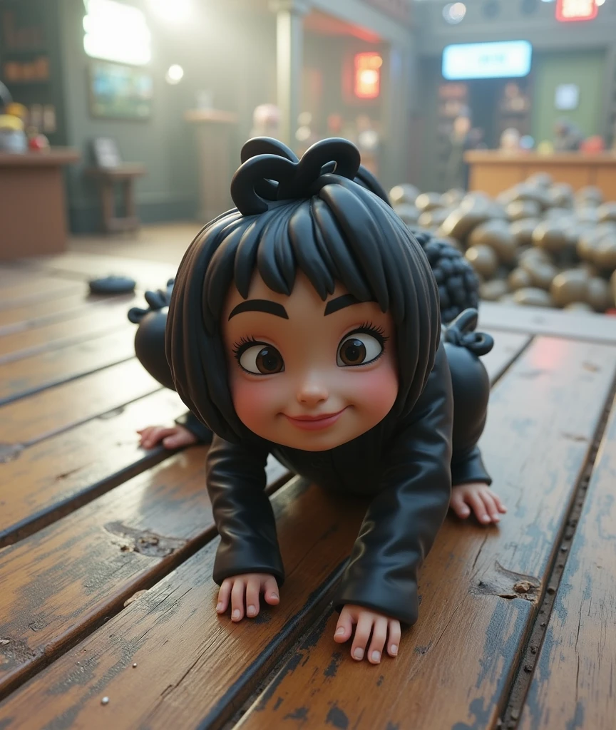 Pixar style ,3d model, cinematic llight , poker face