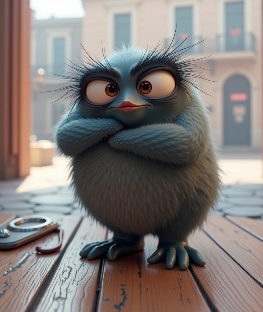 Pixar style ,3d model, cinematic llight , poker face