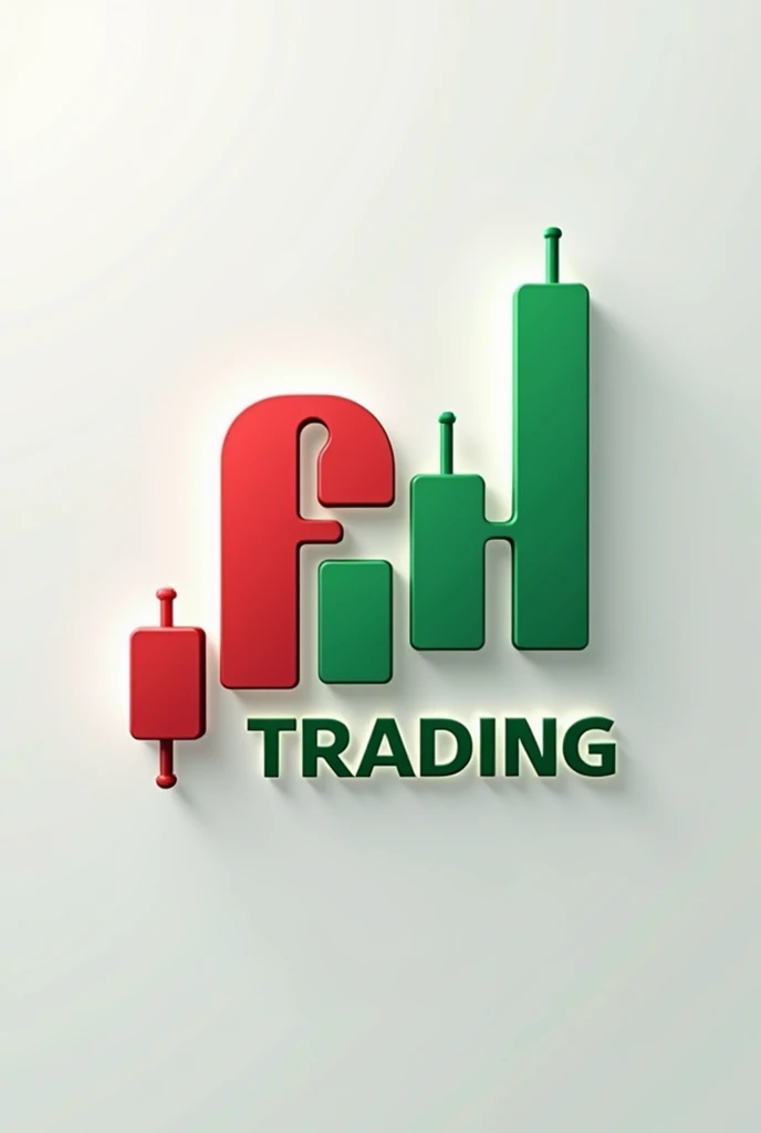 make a logo of my forex trading business, the name of my business is
"FH Trading". show red and green forex candles