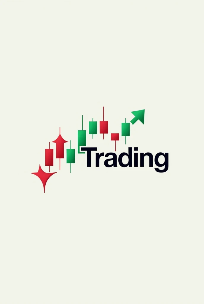 make a logo of my forex trading business, the name of my business is
 "FH Trading". show red and green forex candles

