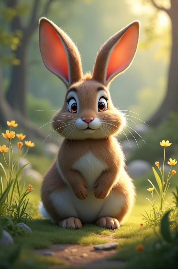 A realistic rabbit