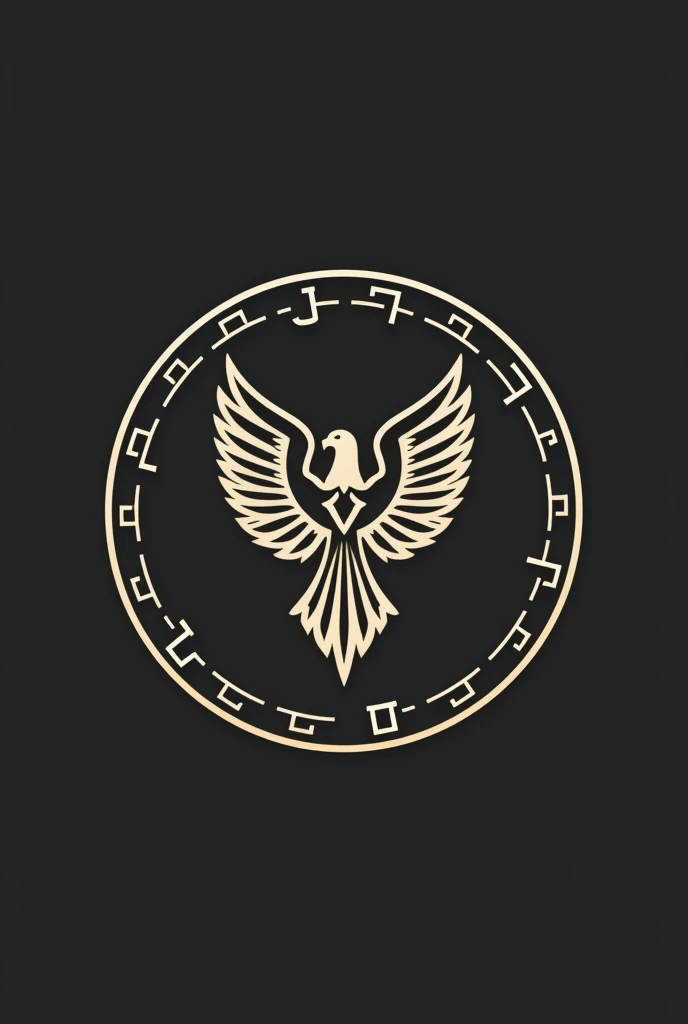 Logo displayed inside a circle that has the letters "JV" and have a minimalist eagle
