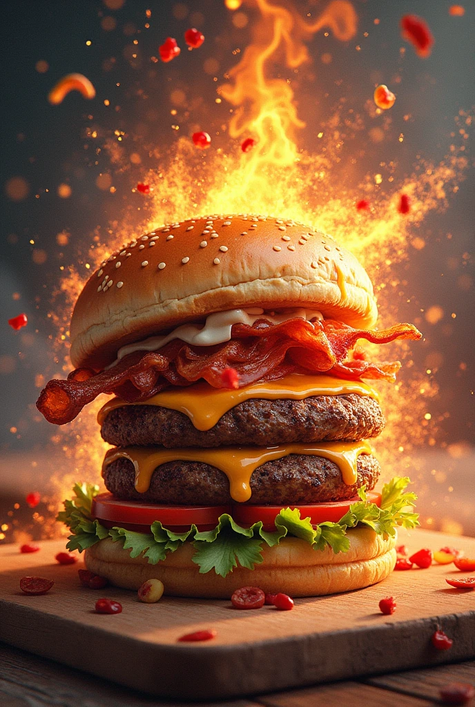C4 burger explosion