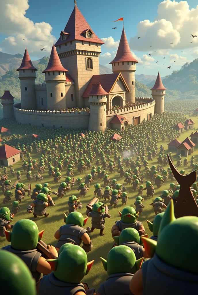 265 Goblin troops attacked on townhall 7 in clash of clan games