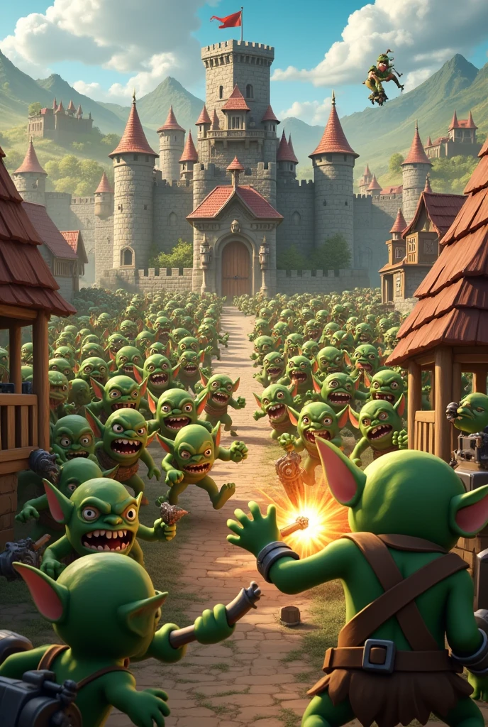 265 Goblin troops attacked on townhall 7 in clash of clan games