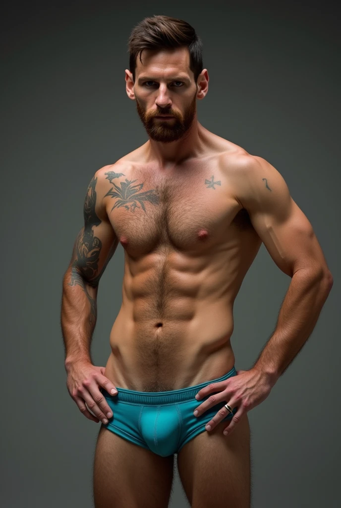 Messi without underwear showing his penis