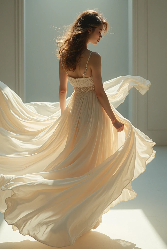 Create an 18-year-old white girl using only a skirt