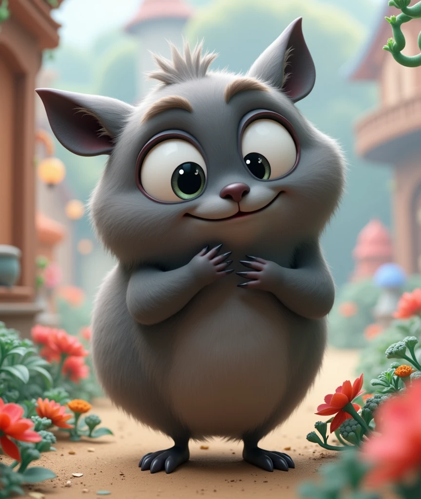 Realistic , pixar style