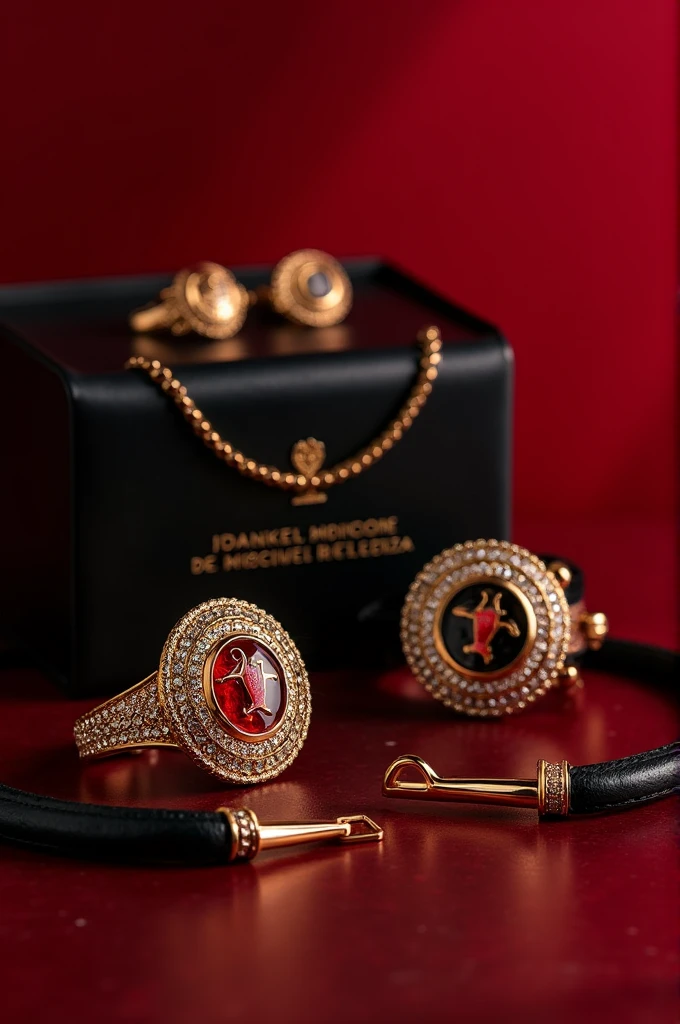 Logan accessories , with all of passion red, black and gold, The brand name is Passione e bellezza