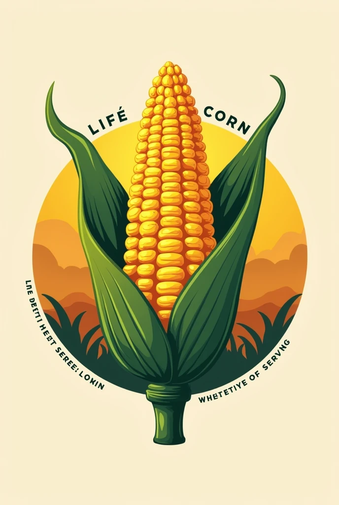 Logo for a corn shelling restaurant