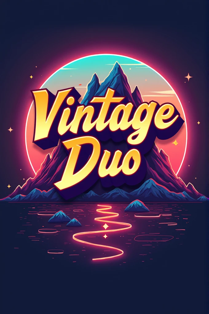 A y2k style logo that says vintage duo
