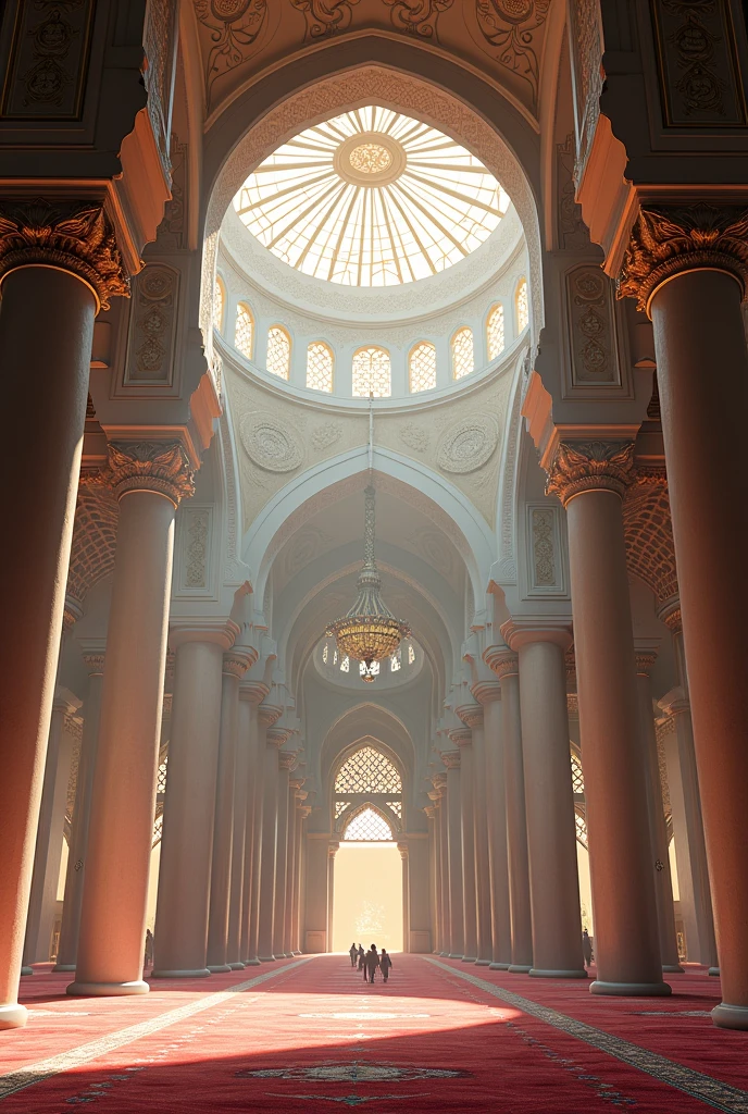 A beautiful mosque internal view