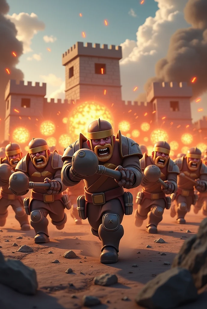 132 wall breakers troops of clash of clans