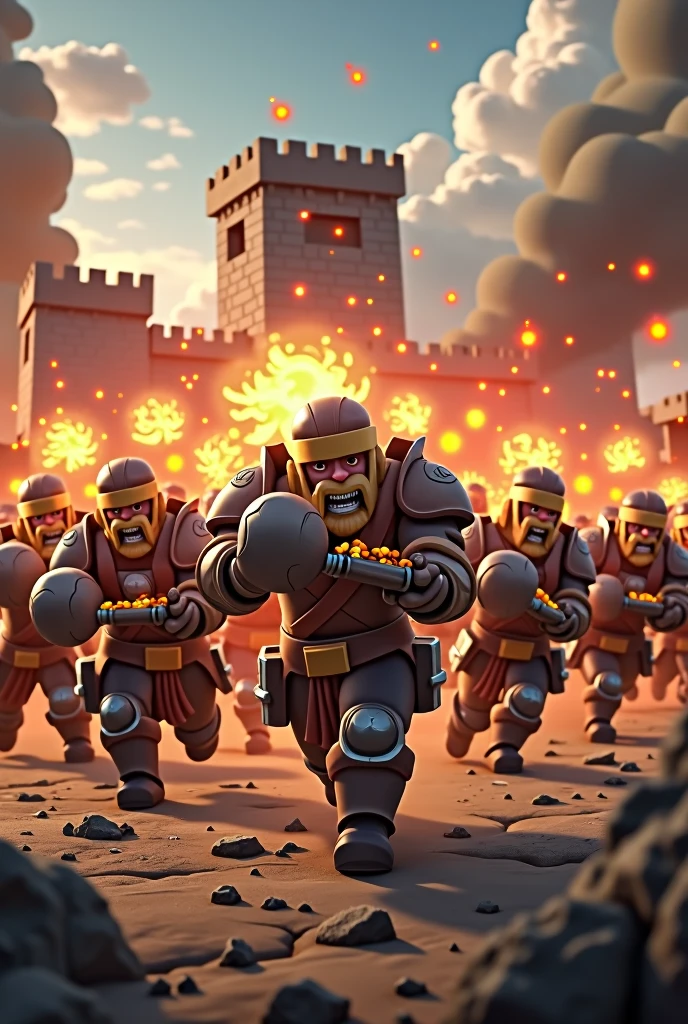 132 wall breakers troops of clash of clans