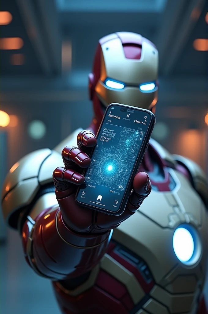 Mobile phone in iron man 


