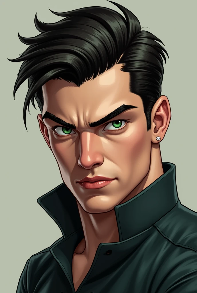 Draw a realistic 17-year-old Damian Wayne