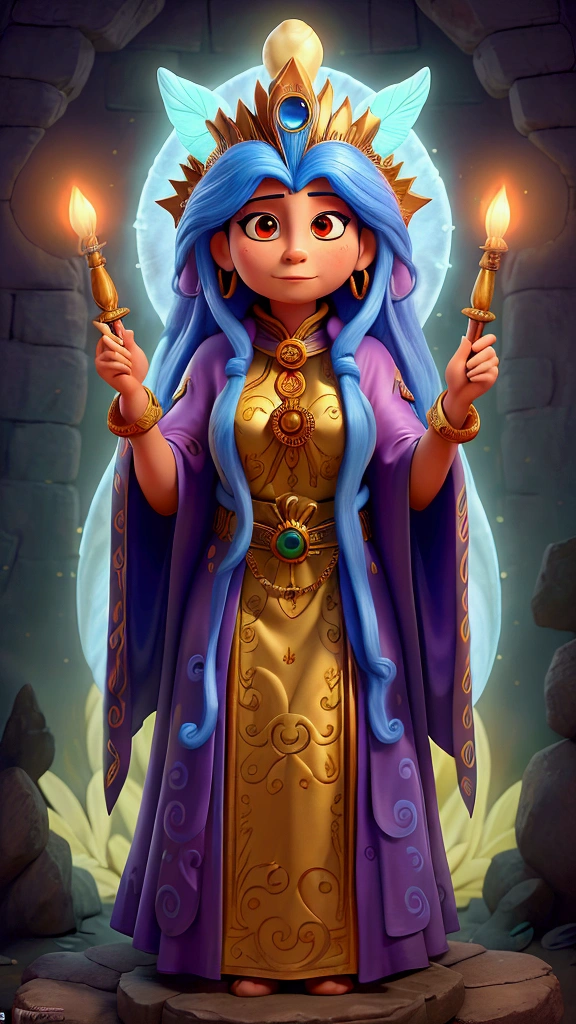 4 - Chimalma – The Visionary Priestess Chimalma is a devoted priestess, with a deep connection to the gods. She is serious and enigmatic, often speaks in riddles. Your views are respected, but also feared, because she believes she carries the words of the gods. She wears a cape made of colorful feathers during rituals..