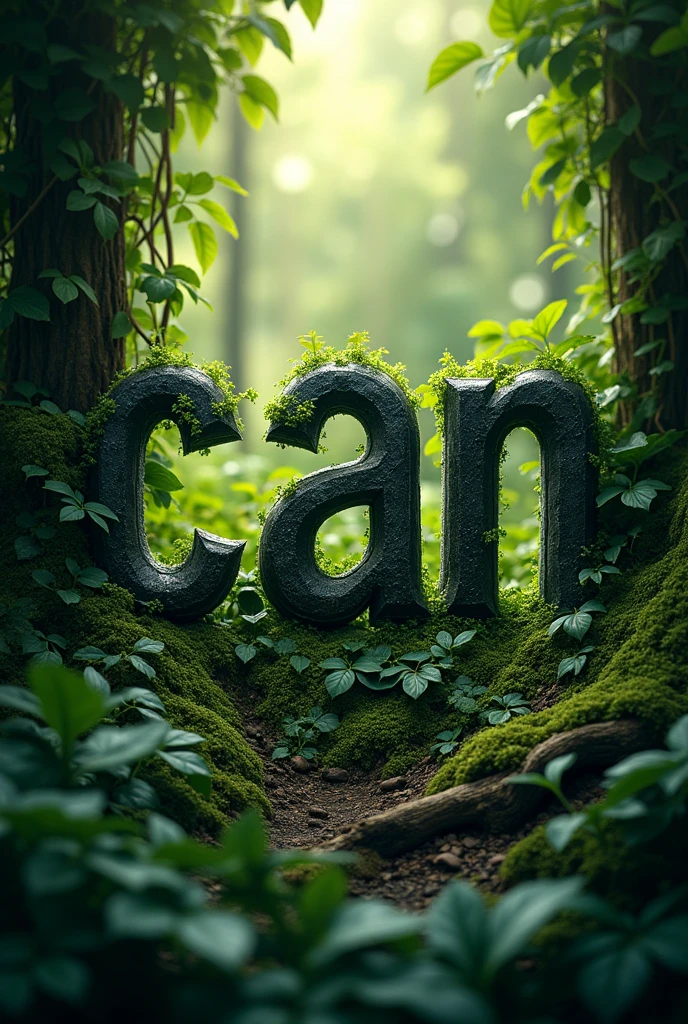 word "c.A.n" as an aesthetic logo that represents nature