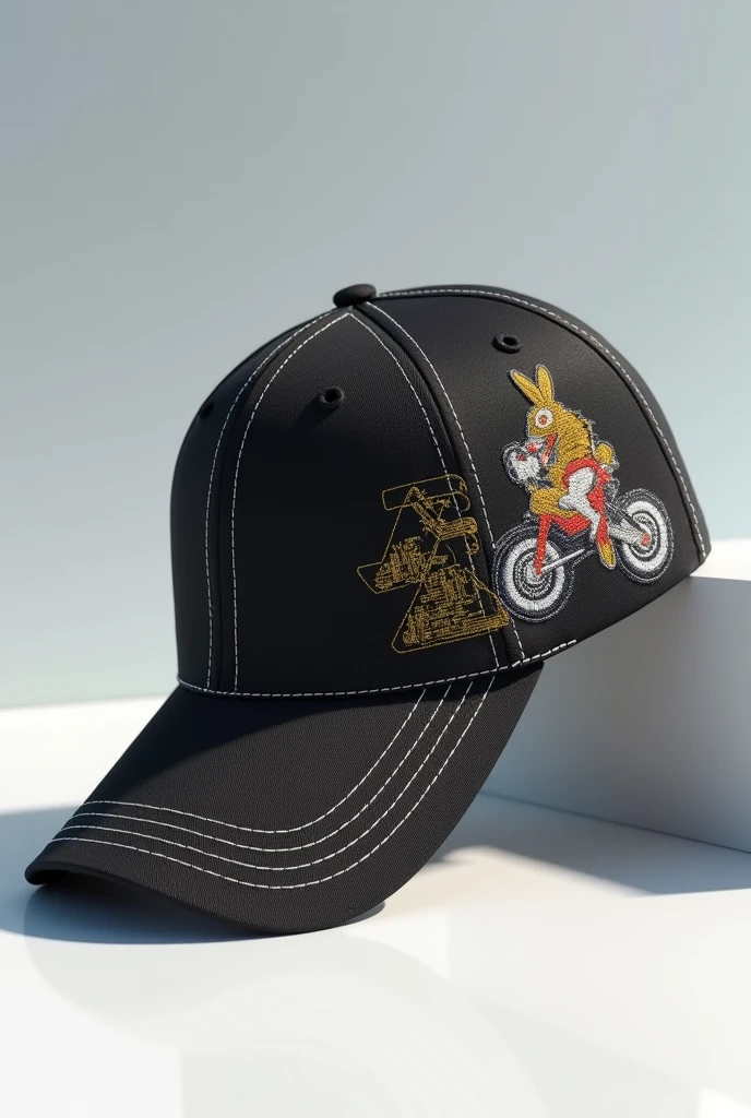 Baseball hat, Jaze, right side of hat, embroidered 