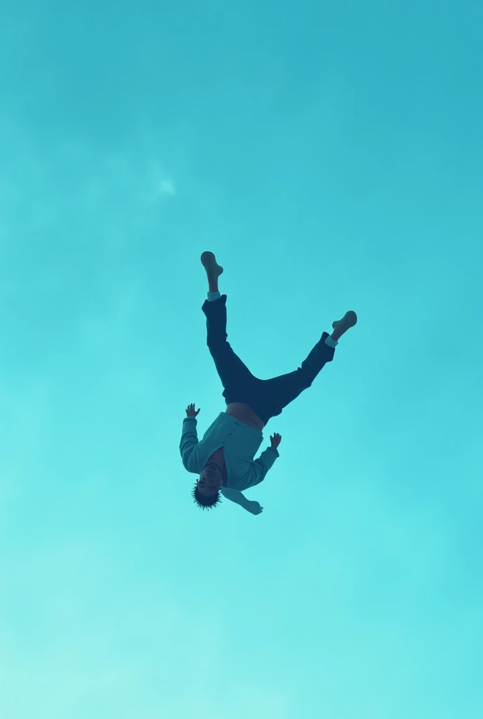 Travis scott, Jacques Berman Webster flying prone, and leave your legs up with the color of the blue sky