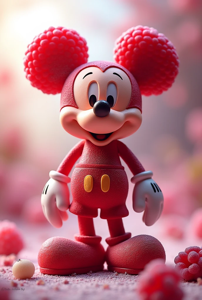 Mickey mouse come una frambuesa 