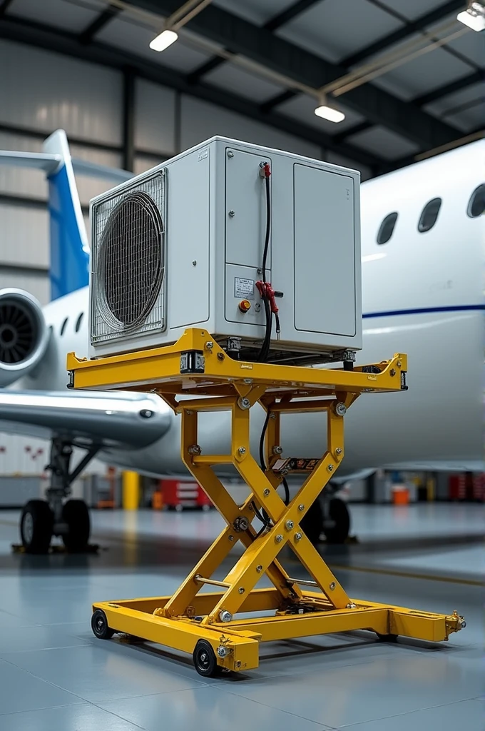 Manual lift for installing ACJ air conditioning