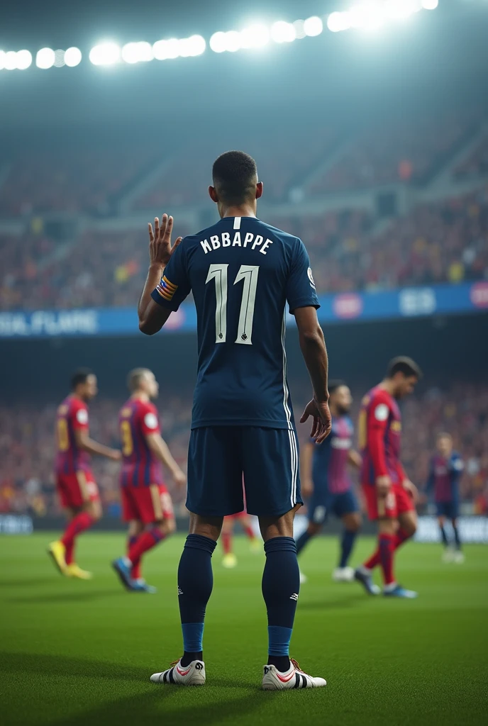 Mbappe at Real Madrid,He silences the Barcelona of lamine tamale with his hand