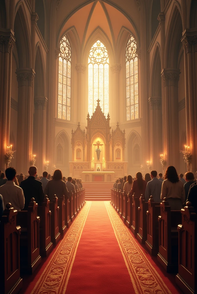 The church is the temple where we gather to serve others and show the love of Christ. congregation of people