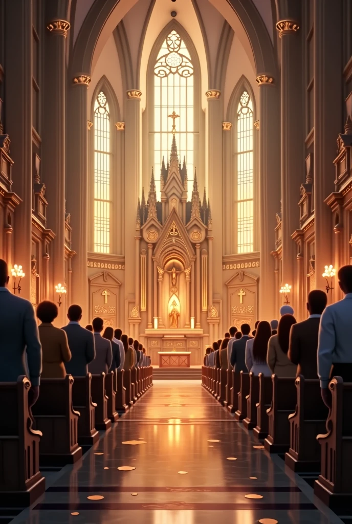 The church is the temple where we gather to serve others and show the love of Christ. congregation of people
