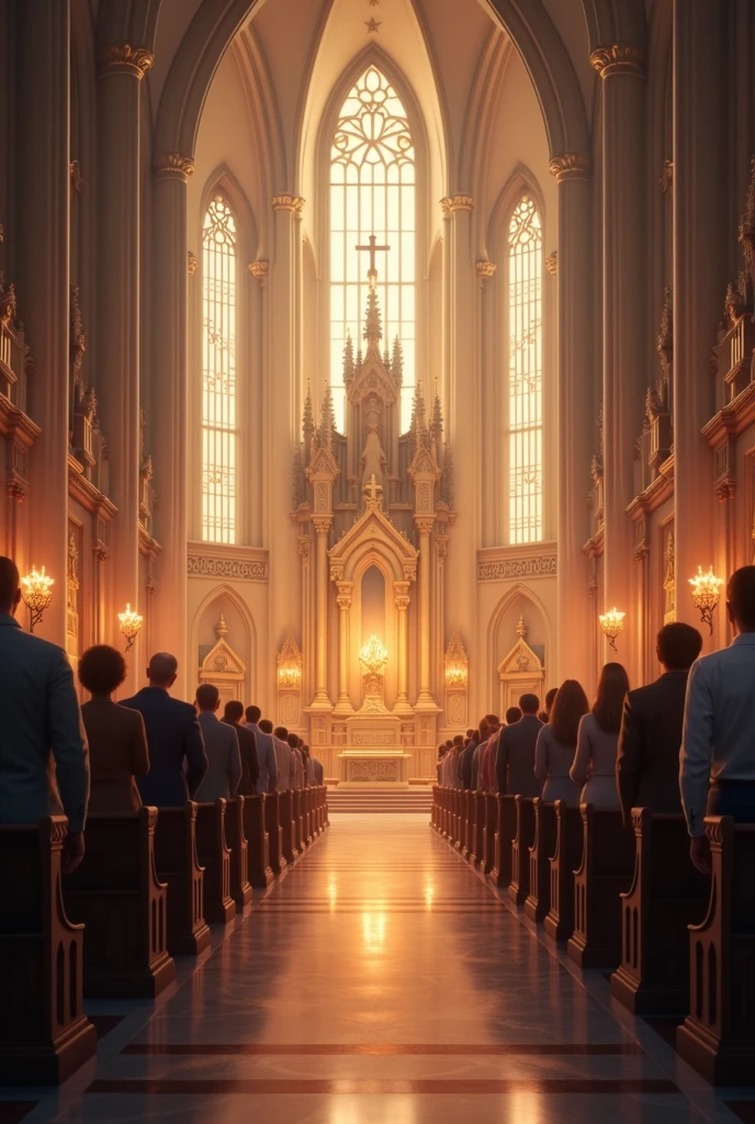 The church is the temple where we gather to serve others and show the love of Christ. congregation of people