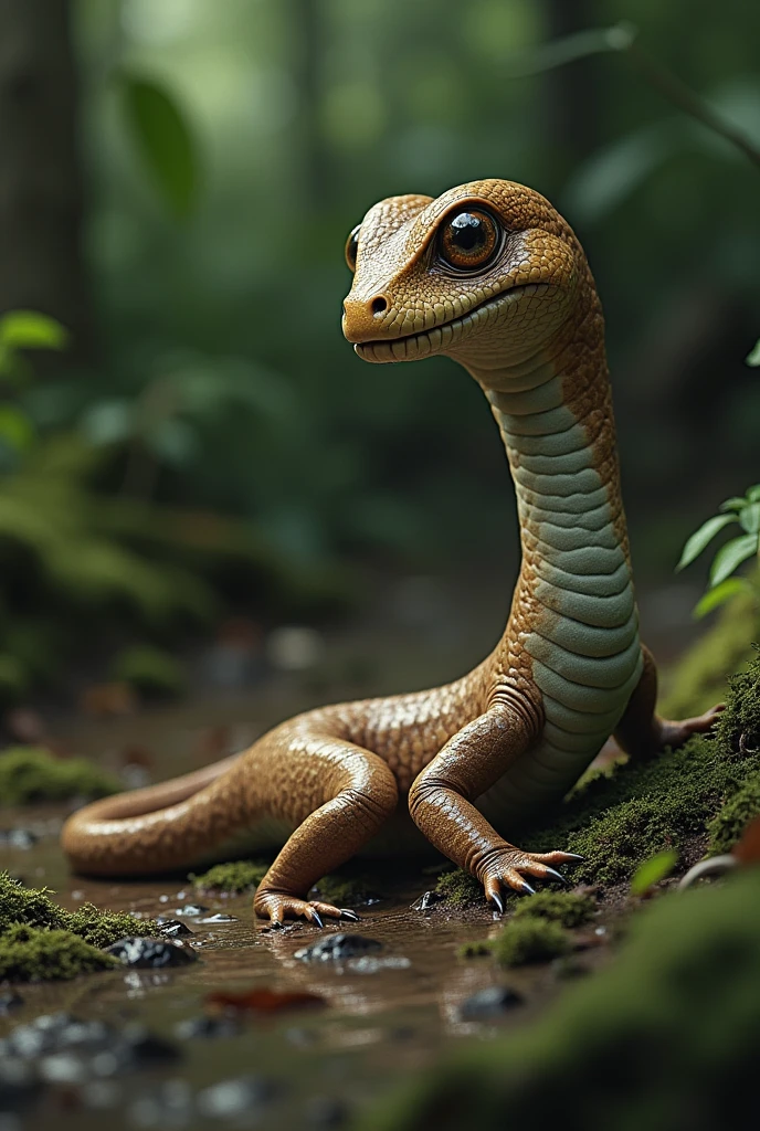 Atretochoana eiselti, snake look alike penis, realistic,