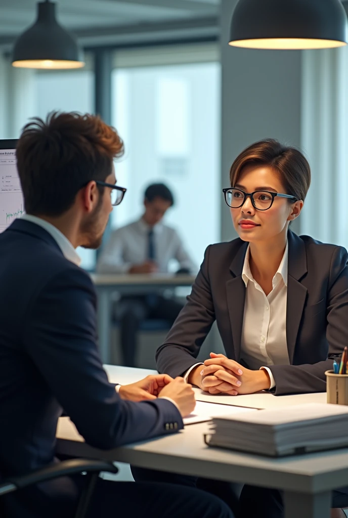Two employees who are dedicated to consulting work and one who is sloppy
